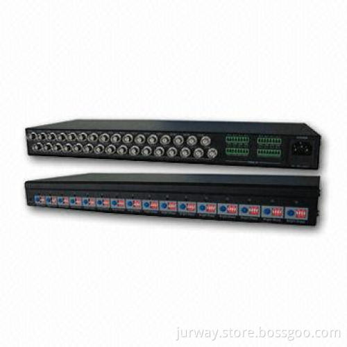 16-channel Active Video Balun Receiver with 2,800m Video Transmitting Distance